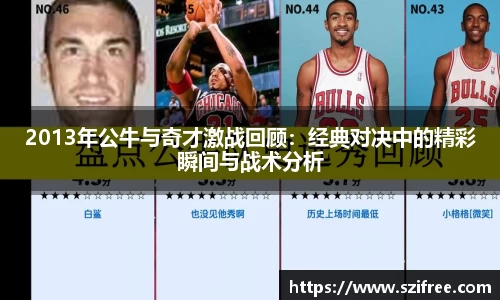 2013年公牛与奇才激战回顾：经典对决中的精彩瞬间与战术分析